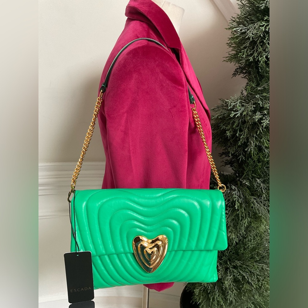 Escada Green Shoulder Bag